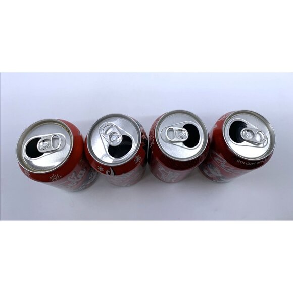 7 Empty Vintage Coca-Cola Classic Holiday Cans 2000 2002 2004 2006 2007 2008 '09 - Picture 6 of 8